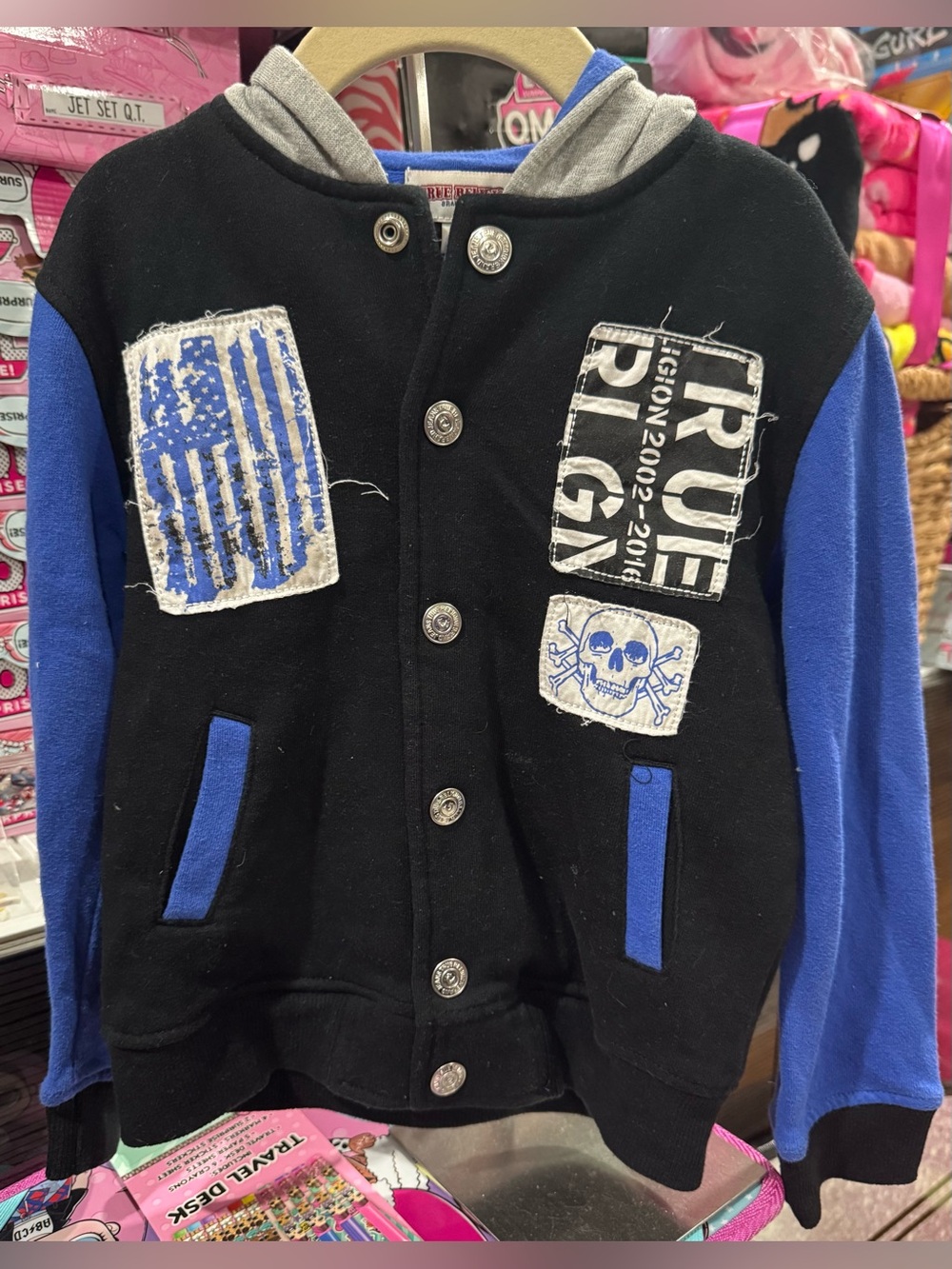 TRUE RELIGION UNISEX JACKET KIDS SZ 4 EXCELLENT USED CONDITION EUC 100% AUTHENTI